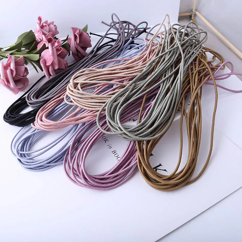 Круглая эластичная лента разноцветная резинка для шитья сделай сам 5 м 2