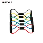 8 слов фитнес-Грудь Разработчик, сопротивление, петля, ленты, Кроссфит, оборудование для йоги, палит, тренировочная веревка, трубка