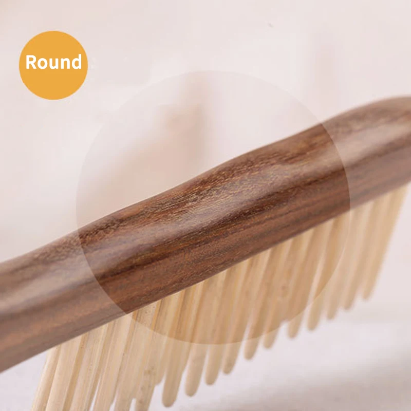 

Natural Sandalwood Hair Comb Handmade Wooden Comb Detangling Wide Tooth Comb New Design