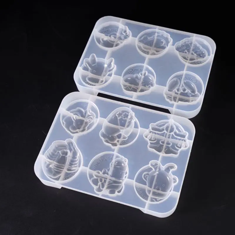 

Free shipping Multi Constellation Design Silicone Mold for Jewelry Making Crafts Pendant DIY Resin Casting Epoxy Molds 50PE