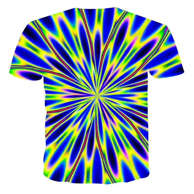 

2020 New Men 'S 3d Printed Quick -Drying Summer Shirt T -Shirt Aurora Pattern Men'S T-Shirt Large Size Short-Sleeved Funny Shirt