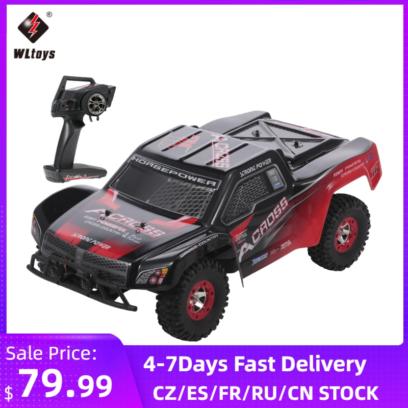 

Wltoys 12423 1/12 2.4G 4WD Big Foot Crawler Off load Car 50km/h High Speed Brushed Short Course Truck RTR RC Car VS Wltoys 12428