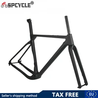 spcycle aero carbon gravel frame thru axle disc brake road cyclocross bike frameset bb386 max tire 700x40c or 27 5x2 1