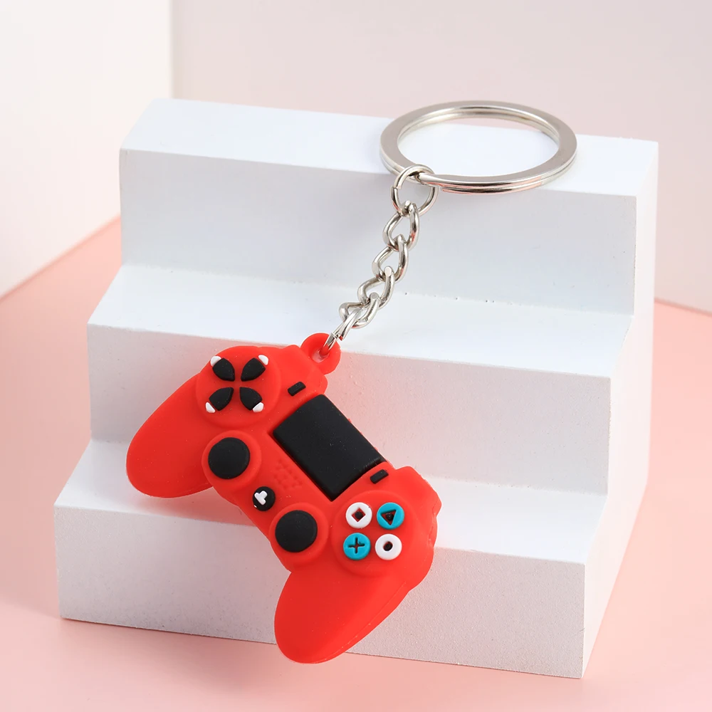 

1Pcs Creative Gamepad Keychain Simulation Game Key Chain Ring Silicone Pendant Men Women Couple Keyring Bag Pendant Decoration