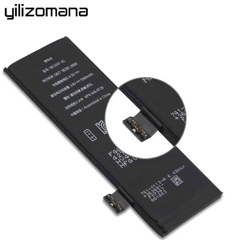 

YILIZOMANA Original High Capacity 1560mAh 2915mAh Phone Battery For iPhone 5s 6 6P 6s Plus Lithium Batteries + Free Tools
