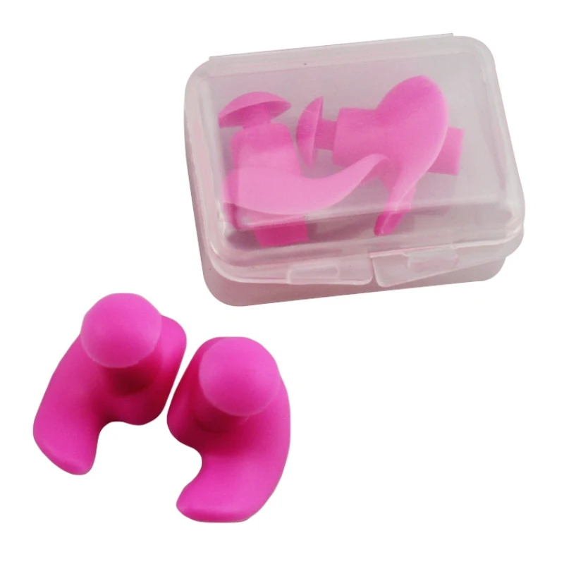 

1 Pair Soft Ear Plugs Environmental Sound insulation ear protection Silicone Waterproof Dust-Proof Earplugs Diving Water Sports