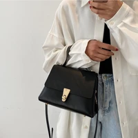 new solid shoulder crossbody%c2%a0messenger bag 2021 pu leather luxury designer handbags women bags travel purse high quality