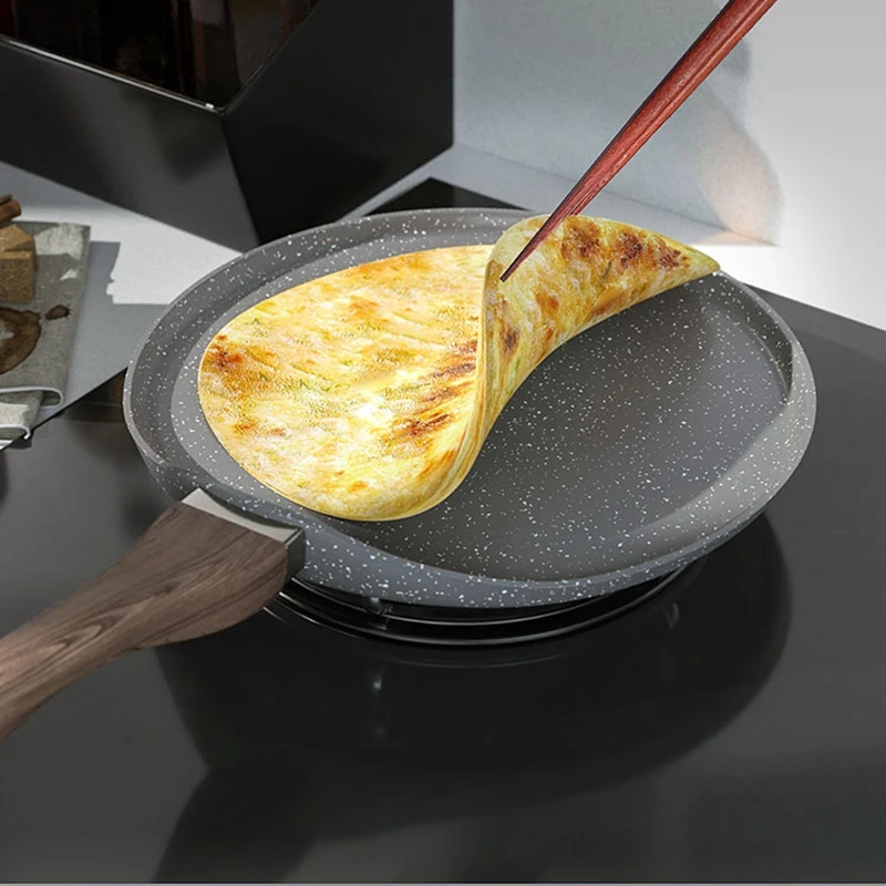 

10 Inch/26cm Maifan Stone Non-Stick Frying Pan Round Large Pancake Pot Steak Breakfast Omelet Baking Pan Crepe Pan