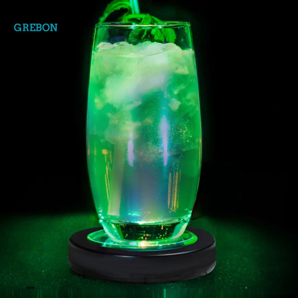 Подстаканник светильник коврик Светодиодная панель держатель для стеклянной