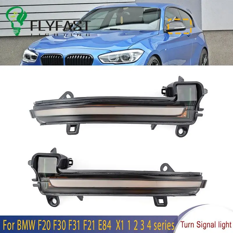 

LED Dynamic Turn Signal Wing Mirror Repeater Sequential Light Indicator Lamp for BMW 1 2 3 4 Series F20 F21 F22 F30 F31 F34
