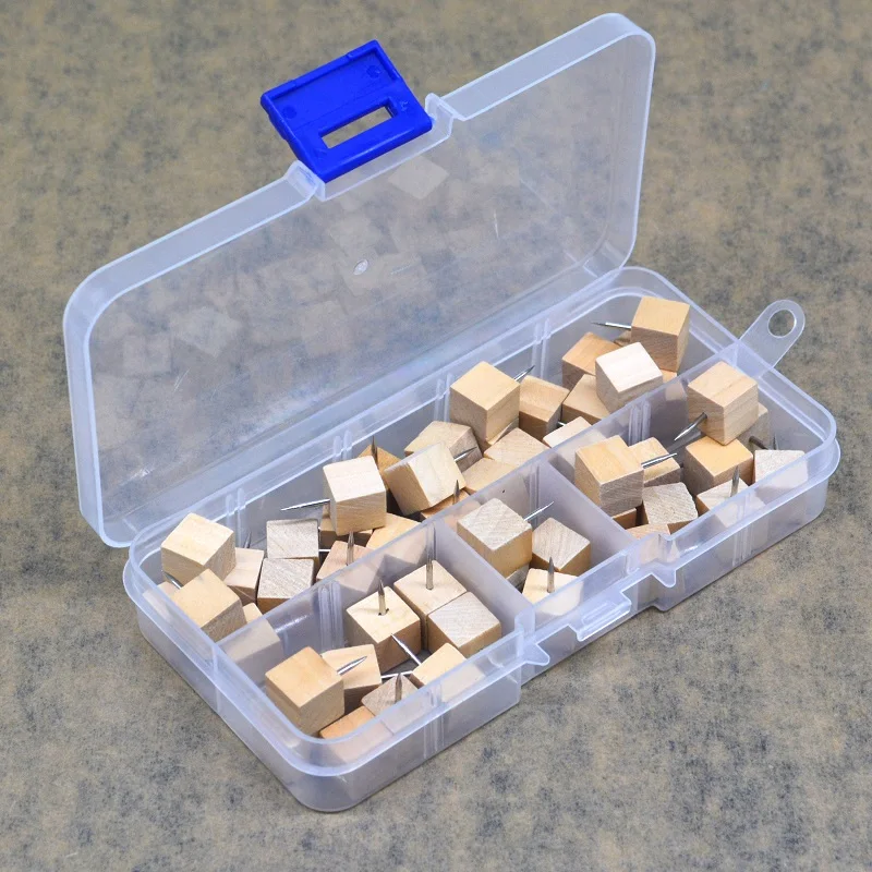 50 шт./кор. квадратные деревянные штифты для офисного переплета пробковая доска