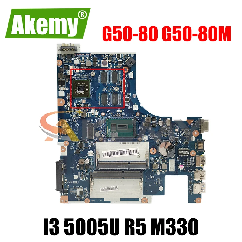 

Akemy ACLU3/ACLU4 NM-A361 материнская плата для ноутбука Lenovo G50-80 G50-80M Материнская плата ноутбука процессор I3 5005U R5 M330 DDR3 100% тесты работы