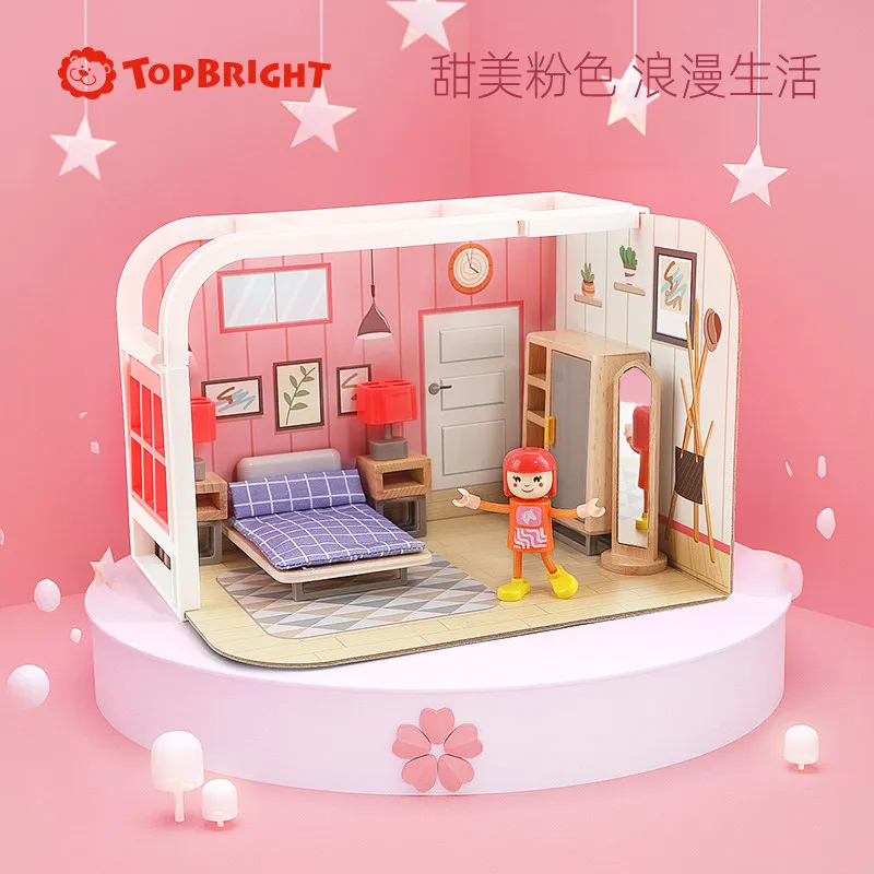 Новинка пылезащитный домик для кукол своими руками маленькая мебель деревянные