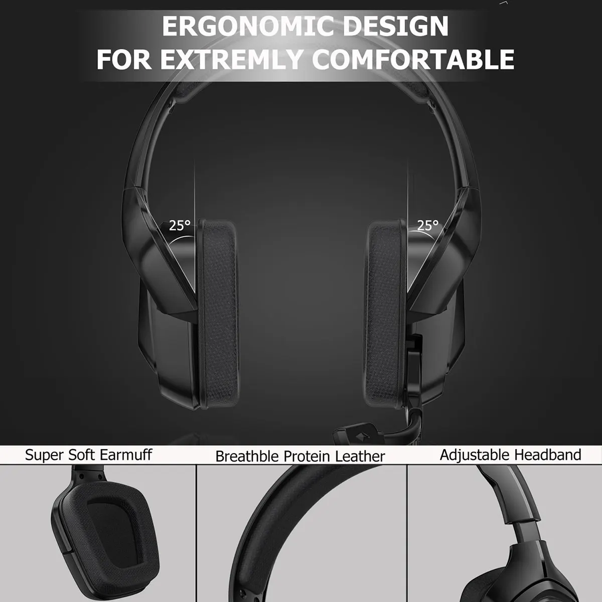 

K20 RGB Gaming Headset Headphone with Microphone LED Light Surround Sound Bass PC Gamer Headphone for Xbox One PS4 Phone Laptop