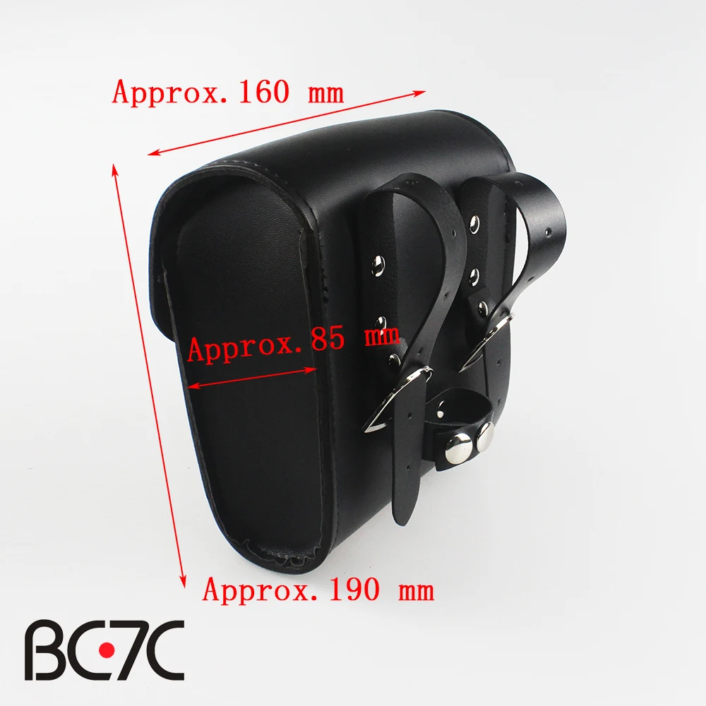 Универсальные черные мотоциклетные кожаные боковые сумки для инструментов