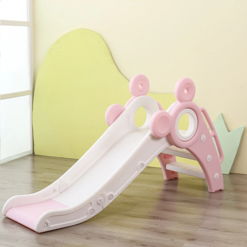 

Children's slide basketball rack climbing stairs, 2-in-1 unisex slide, indoor and outdoor indoor playground for children