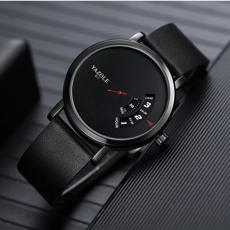 YAZOLE New Fashion Wrist Watch For Men Waterproof Hollow Quartz Watch Men Casual Sport Wristwatch  Business watch