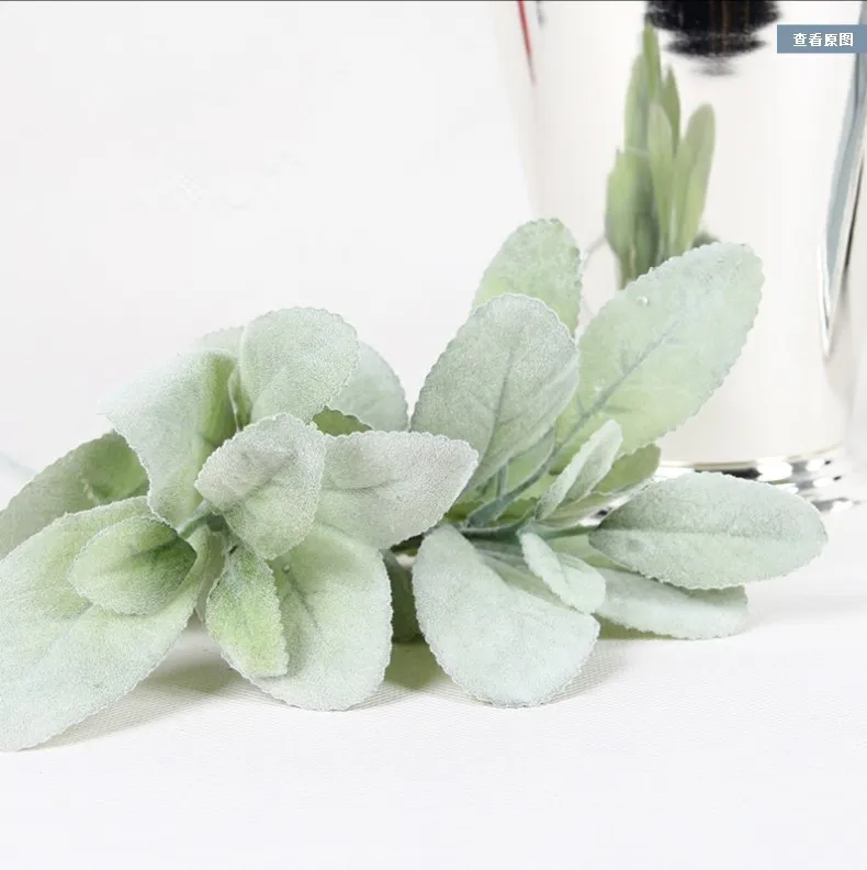 Высококачественный искусственный цветочный Рисунок с газонная трава листья