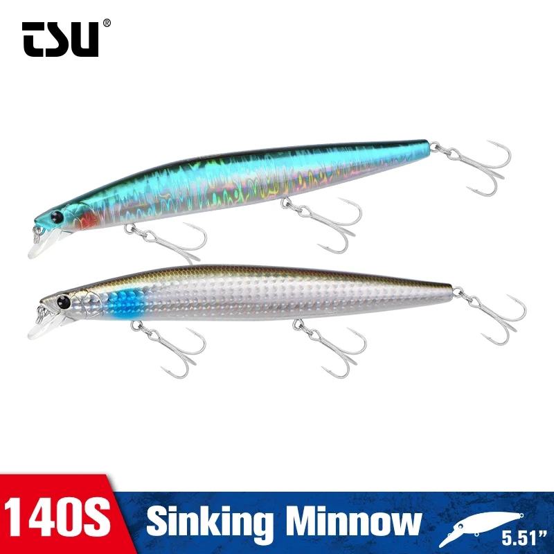 TSURINOYA 140S Морская рыболовная приманка в виде гольяна для морской рыбалки 140 мм 26 г