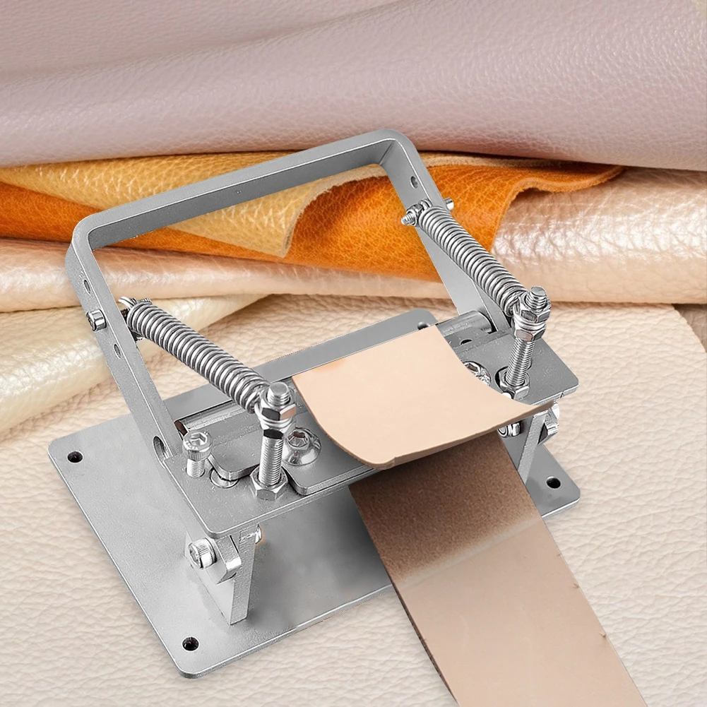 

DIY Leather Strips Belt Thinning Machine Manual Cowhide Leather Splitter Machine Cutting Peeler Roller Leathercraft Tools