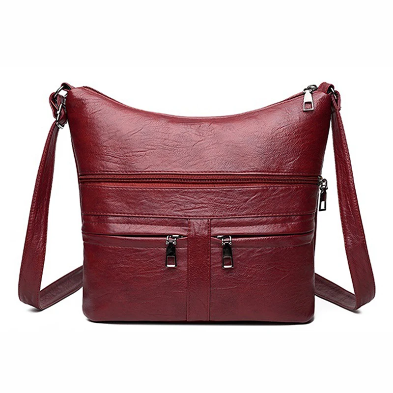 

Multifunction Women's Bag PU Leather Sewing Thread Lady Shoulder Crossbody Bag Daily Travel Female Tide Bag New