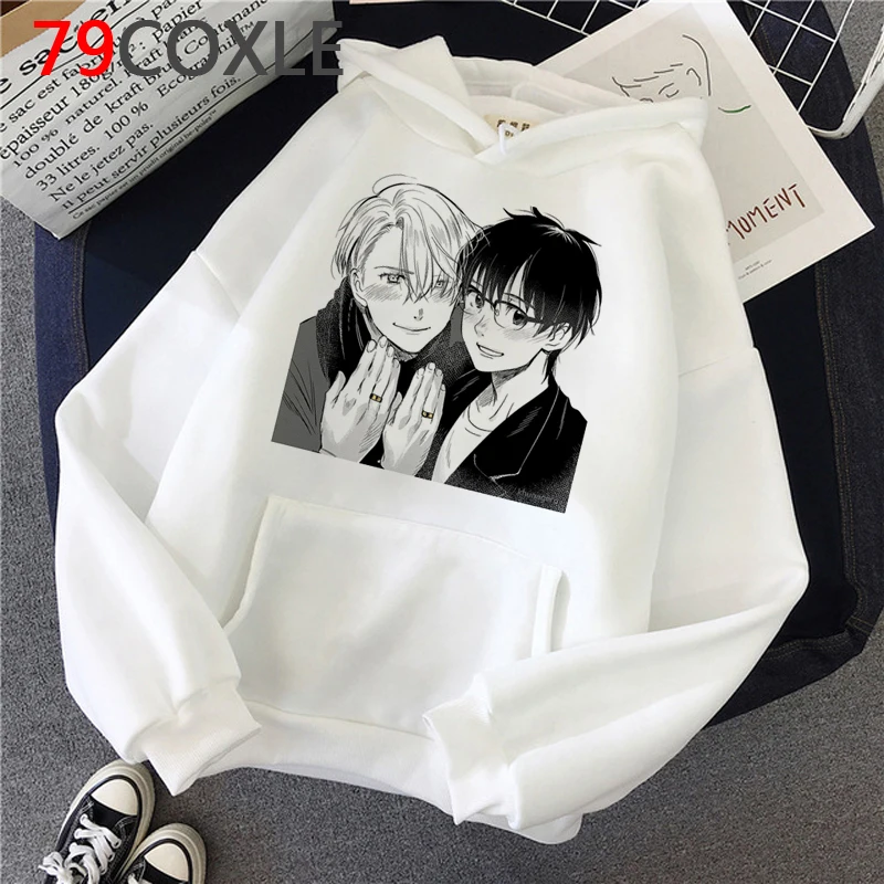 

Yuri on ice толстовки мужские Аниме графика мужская одежда свитшоты гранж хип-хоп