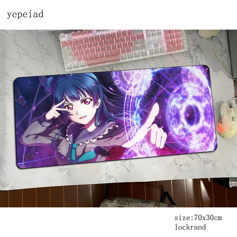 

Love Live Sunshine padmouse 700x300x3mm gaming mousepad game New arrival mouse pad gamer computer desk mat notbook mousemat pc