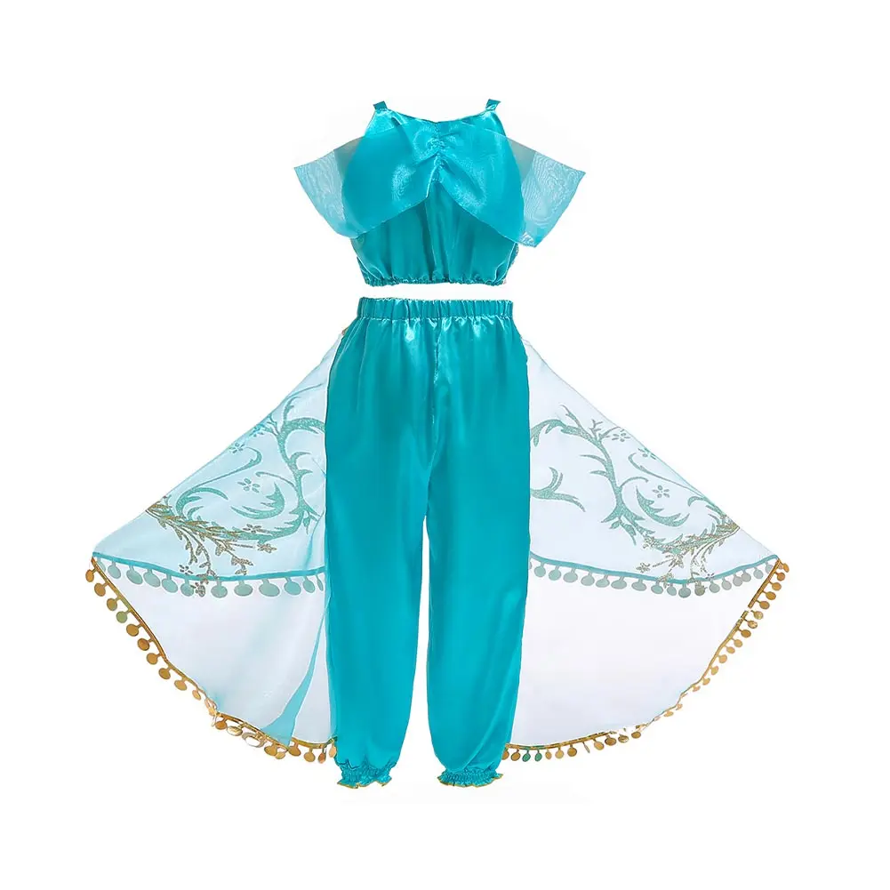 Платье принцессы для девочки нарядное платье Аладдина Хэллоуина Жасмин с