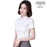 2020 summer blouse shirt for women fashion short sleeve v neck casual office lady white shirts tops japan korean style xb6800