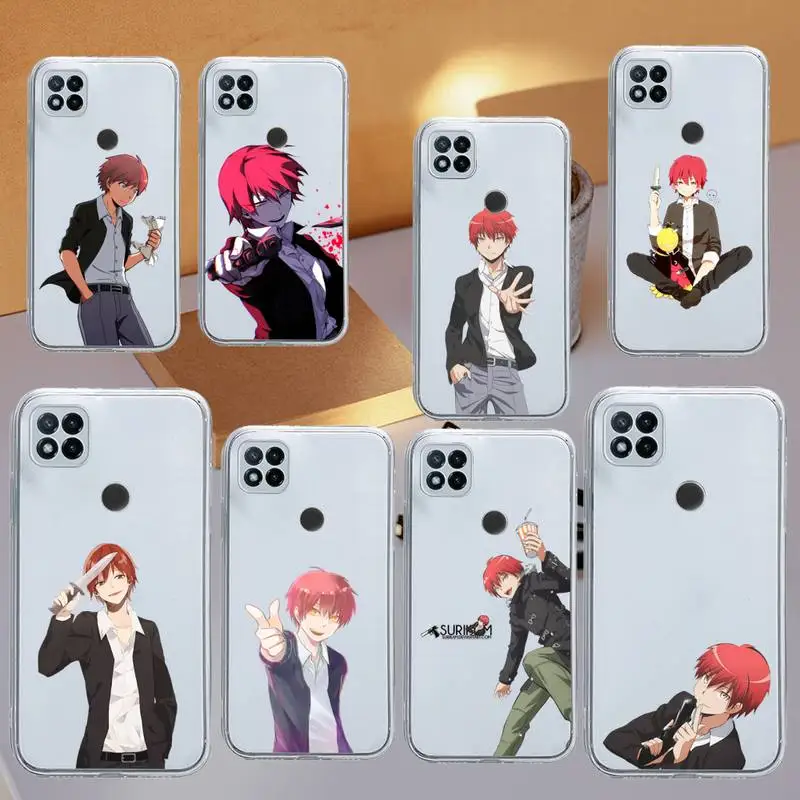 

Karma Akabane Assasination Classroom Phone Case Transparent for Xiaomi redmi note 8 9 10 11 t lite pro ultra mix 4 k40