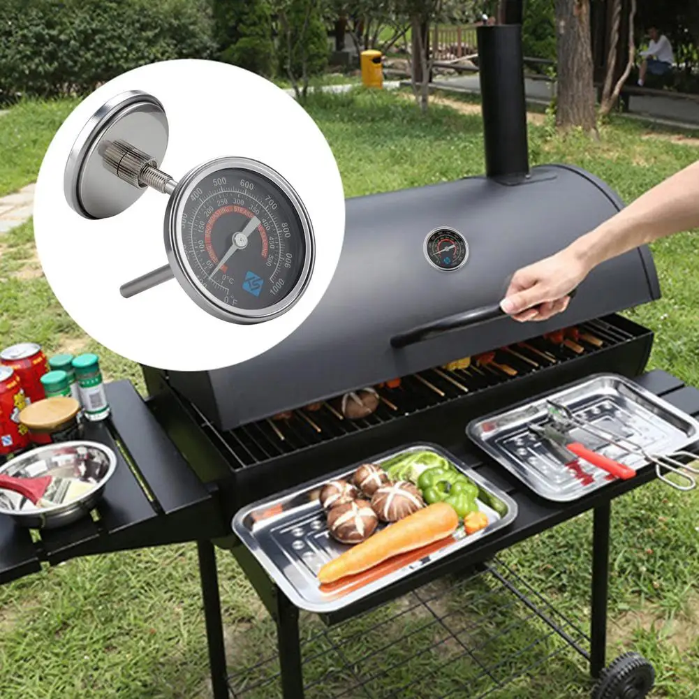 

Oven Thermometer Clear Dial Scale Temperature Guage Tester Fluorescence Visible At Night Barbecue BBQ Smoker Grill Household New