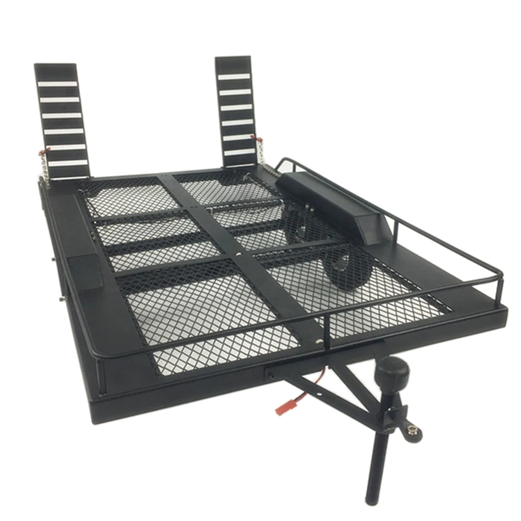 

1/10th RC Climbing Car Truck Model Heavy Duty Trailer Metal for Axial SCX10