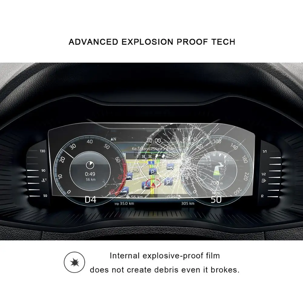lfotpp for octaviakodiaqsuperbkaroqkamiq 10 25 inch 2019 2020 car lcd instrument display tempered glass screen protector free global shipping