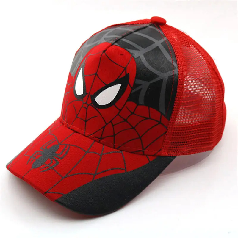 11 39 цветов, шапки для маленьких мальчиков и девочек, SPIDER-MAN хлопковая детская бейсбольная кепка с вышитыми героями мультфильмов, Кепка в стиле хип-хоп для мальчиков и девочек, бейсболка - Цвет: 11