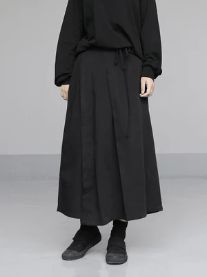 Необычные Поддельные двухкомпонентные брюки-кюлоты Весна 2020 с эластичной