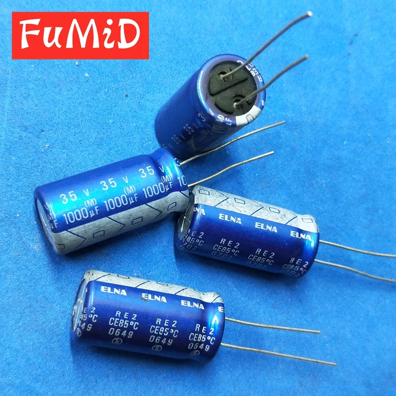 10 шт. Новый и оригинальный аудио конденсатор ELNA 35 в 1000 мкФ серия RE2 1000UF35V