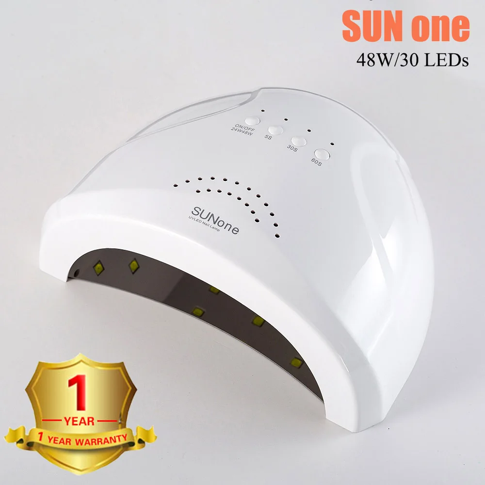 

NEW SUNone 48W UV LED Lamp Gel Nail Dryer White Light LED Lamp Nail Dryer Lamp For Drying Gel Varnish Semi-Permanent Nail Lamp