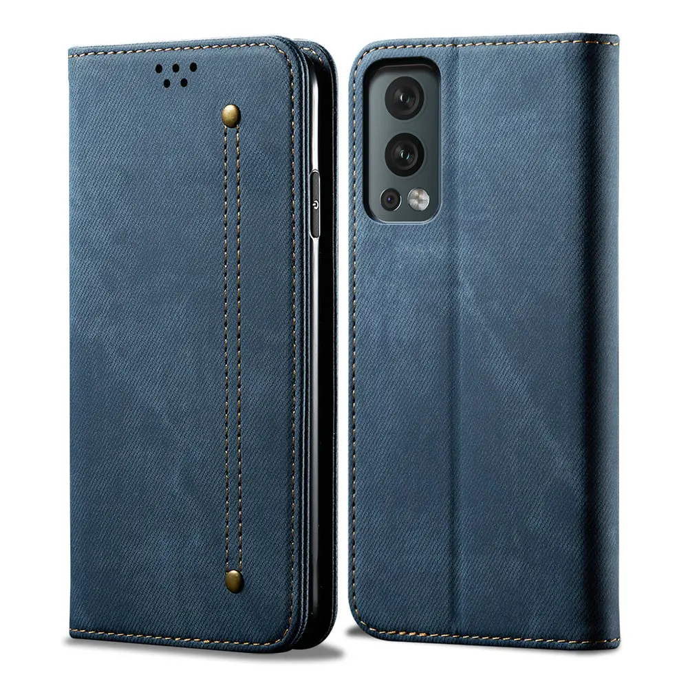 

Роскошный однотонный кожаный чехол-книжка для OnePlus Nord 2 5G 2021, чехол-кошелек с магнитным слотом для карт, чехол-книжка One Plus Nord2, чехол