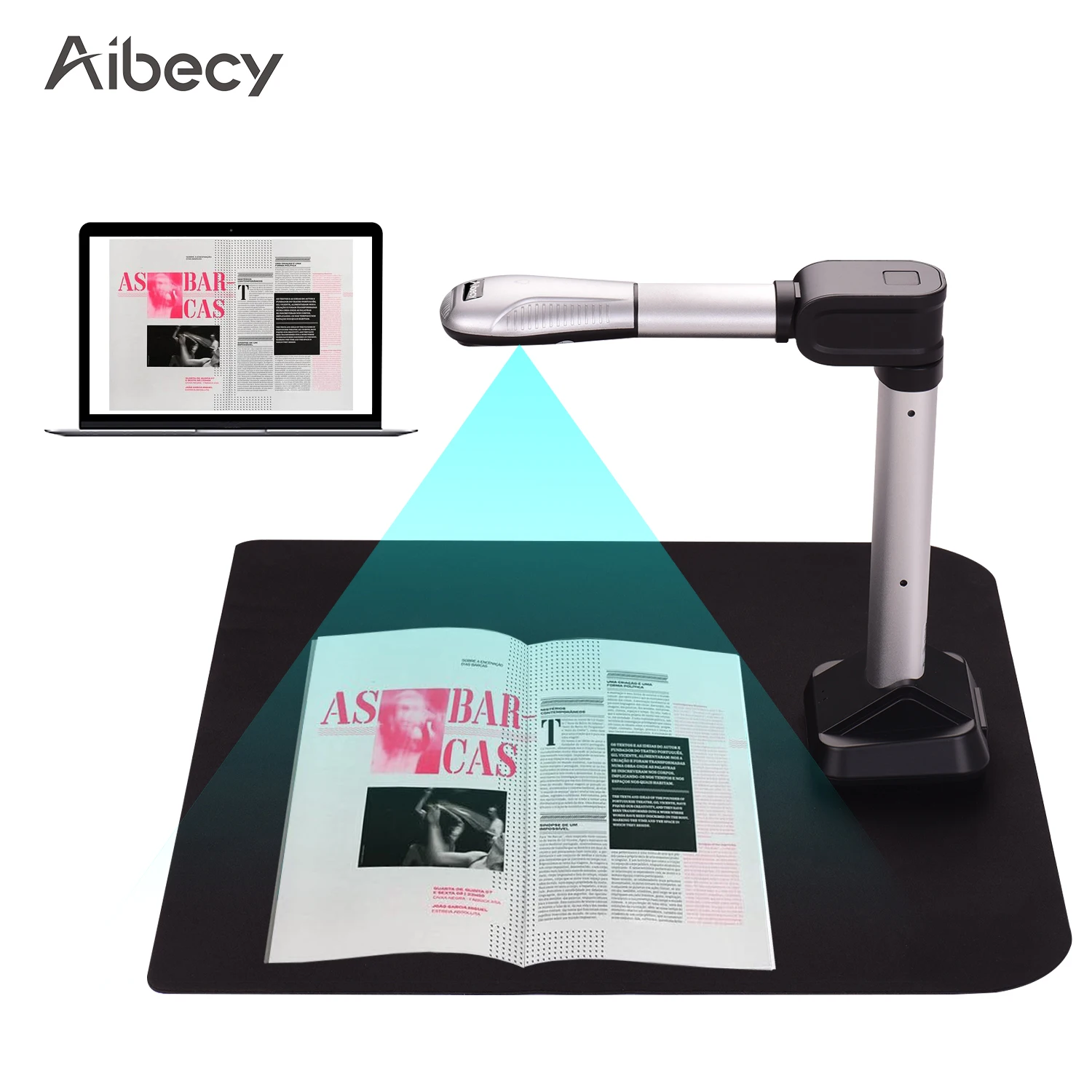 USB сканер Aibecy BK51 для документов с камерой размер захвата A3 HD 16 мегапикселей
