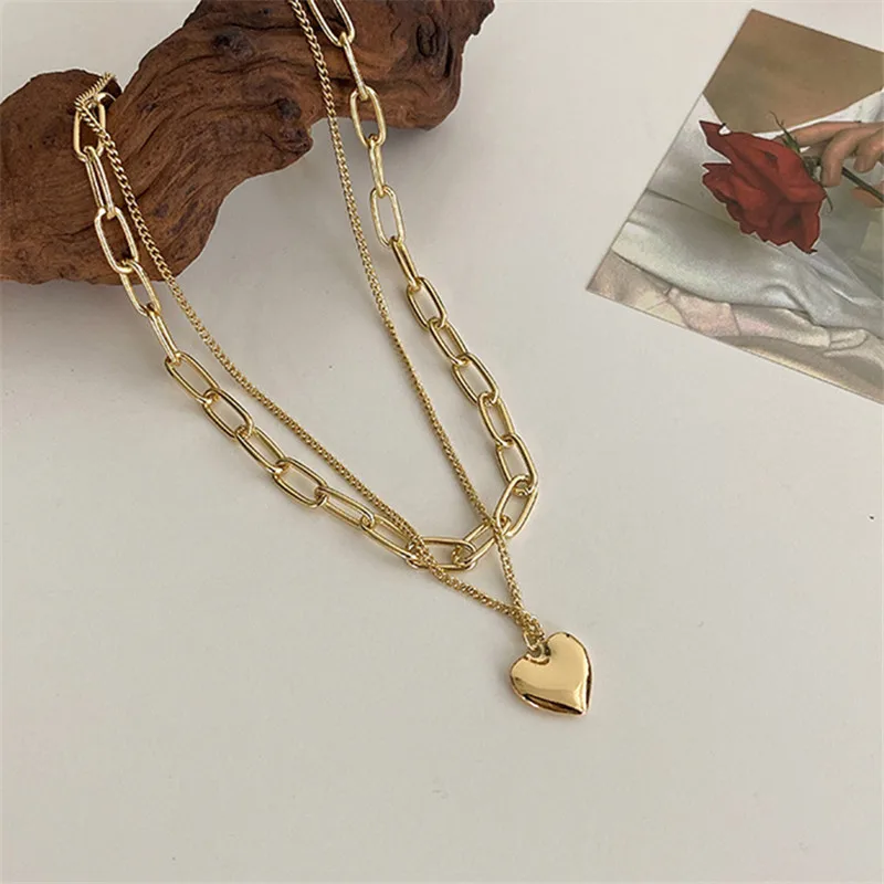 

Vintage Necklace on Neck Gold Chain Women's Jewelry Layered Accessories for Girls Clothing Aesthetic Gifts Fashion Pendant 2021