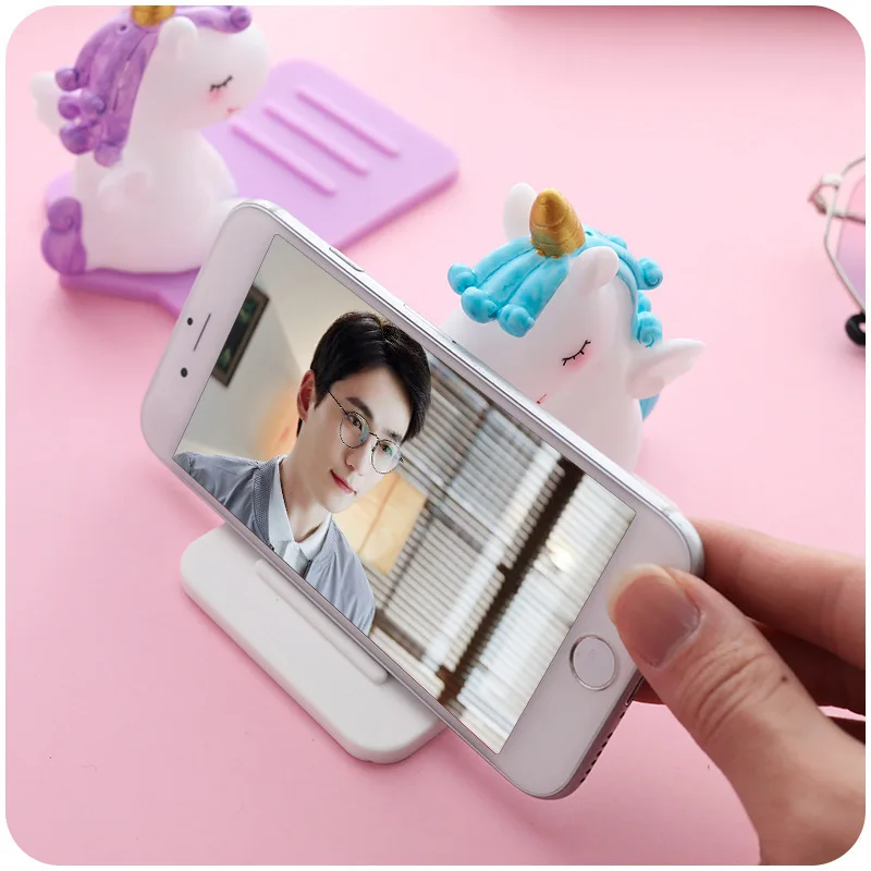 Economici Supporto Universale Per Telefono Antiscivolo Simpatico Cartone Animato Unicorno Supporto Per Scrivania Supporto Per Tablet Tablet Per Tutti I Telefoni