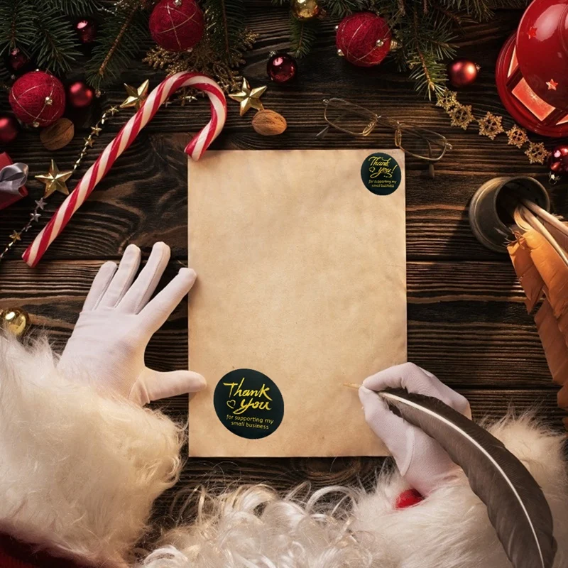 

Christmas Ornaments Sticker 500PCS Per Roll Christmas Themed Decorations