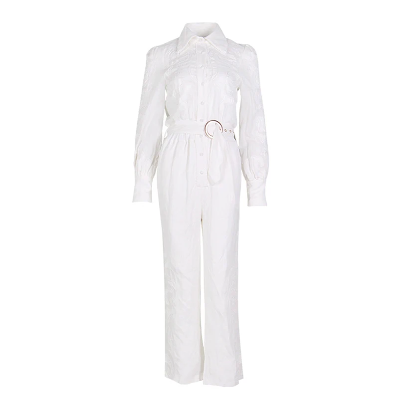 HIGH STREET новинка 2020 Стильный дизайнерский подиумный комбинезон женский с длинным