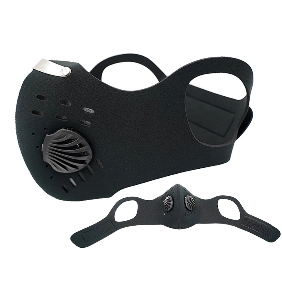 Многоразовая маска для лица с фильтром и активированным углем тренировок на