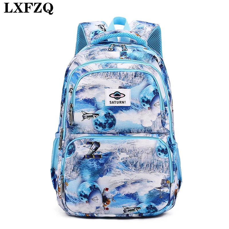 

LXFZQ высокой емкости школьный рюкзак для детей, школьные сумки для детей Детская сумка для девочек и мальчиков рюкзак Rugzak Книга сумка школьны...