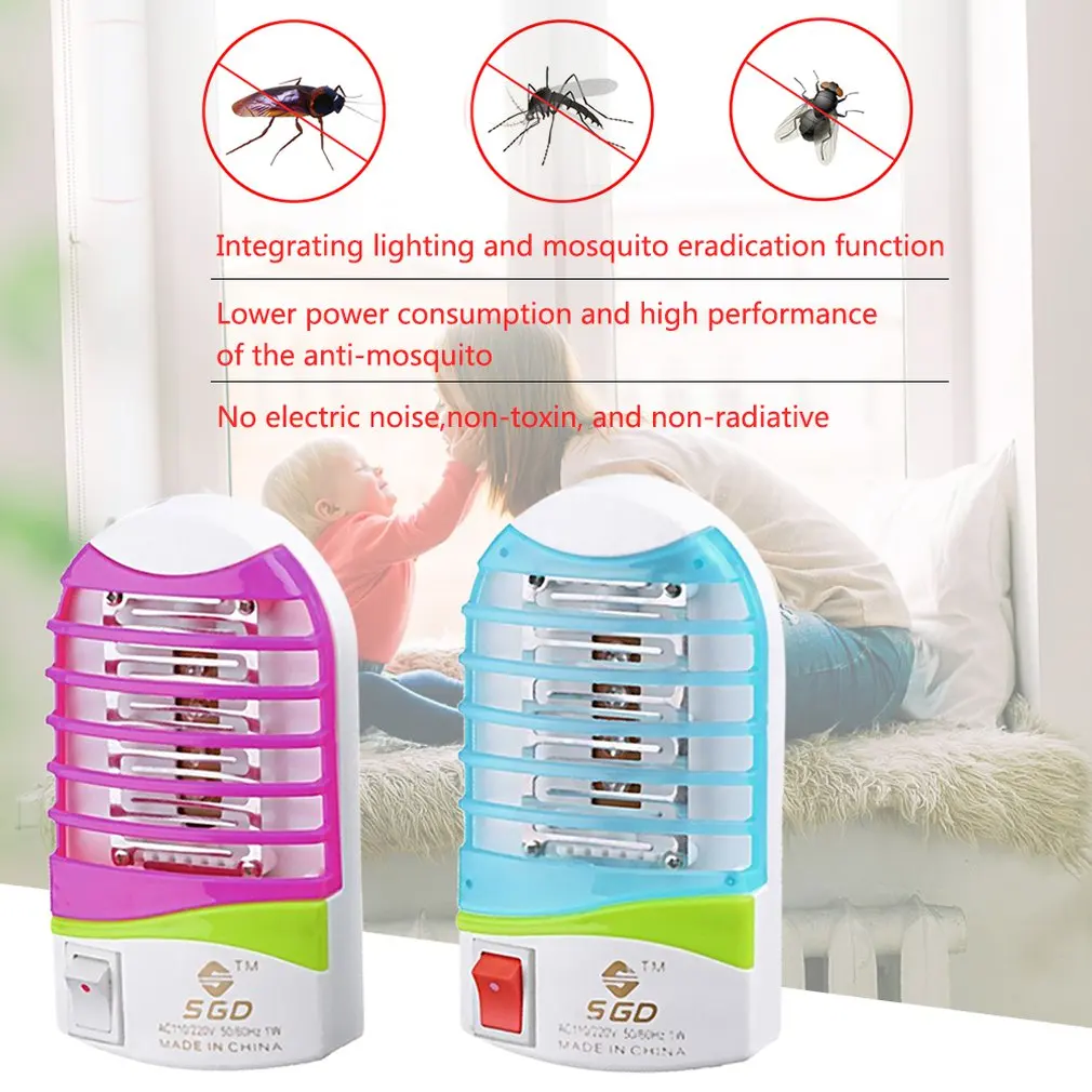 

Electric LED Photocatalyst Mosquito Zapper Night Lamp Fly Bug Insect Trap Killer 110-220V pest control Drop Shipping
