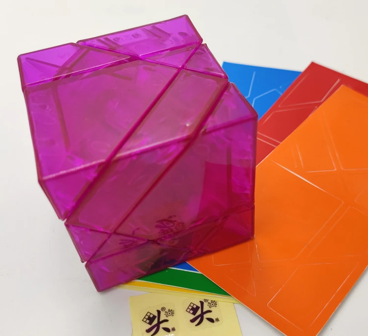 Dayan Tangram Extreme без наклеек черный прозрачный фиолетовый синий ограниченная