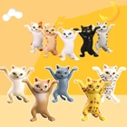 Забавный держатель для ручек в виде кошки, 5 шт., держатель для игрушек, держатель для наушников в форме кошки, украшение для дома, набор для хранения танцевальных кошек, держатель для Airpods