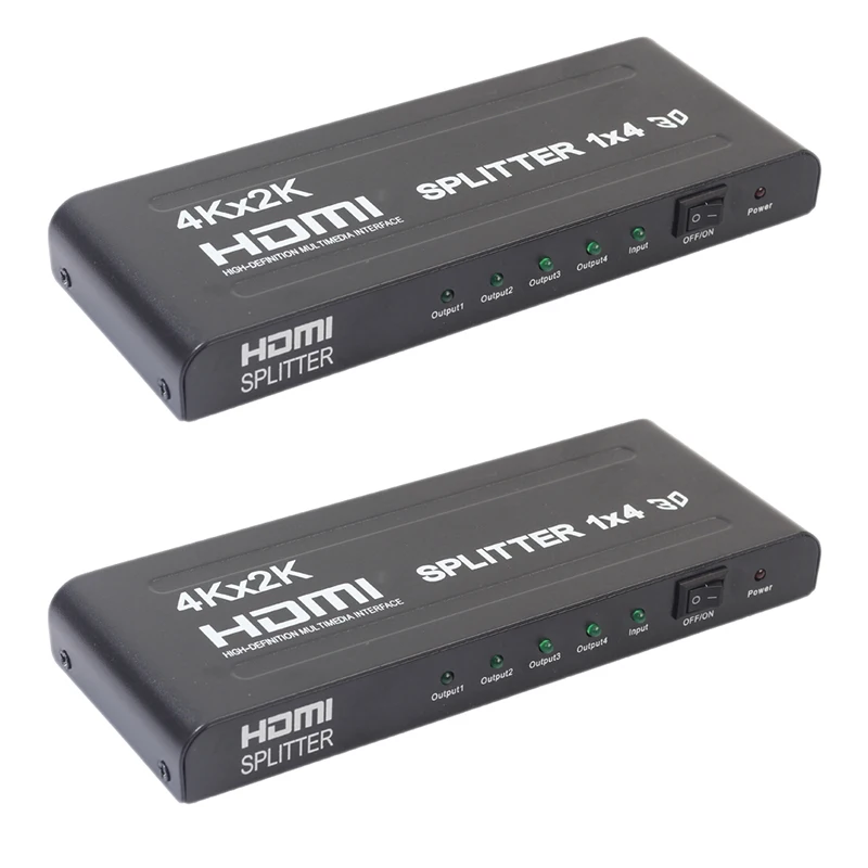 

HDMI1.4B сплиттер 1 в 4 из 3D 4K 1080P HDMI сплиттер 1x4 HD аудио усилитель распределения 3840X2160/30 Гц