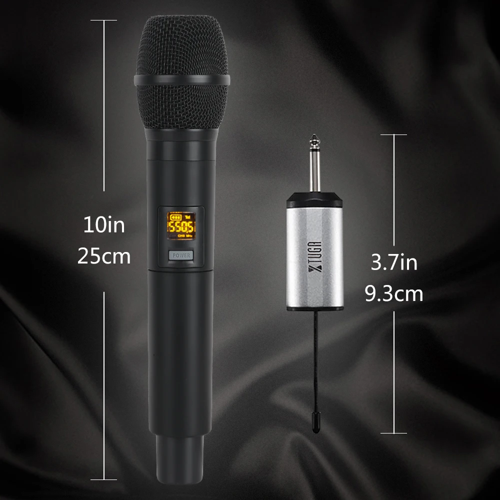 XTUGA UW 01 25 каналов UHF беспроводной микрофон двойной с мини портативным приемником